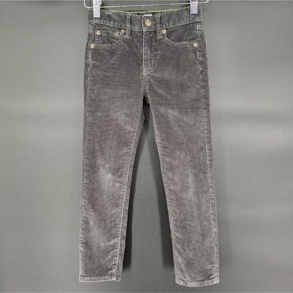 Crewcuts Boy's Slim Flex Corduroy Pants Size 6 Gray Casual School Adjustable - Picture 1 of 10